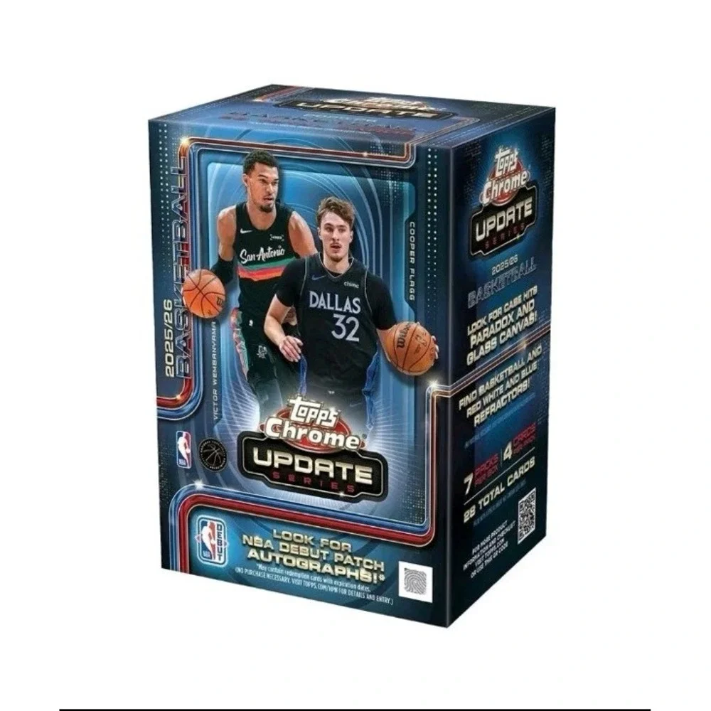 2025-26 Topps Chrome Update NBA Basketball Factory Sealed Value Box
